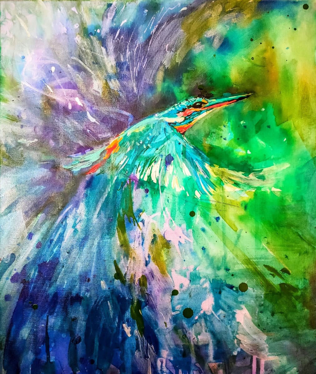 Kingfisher Splash by Sue Gardner 