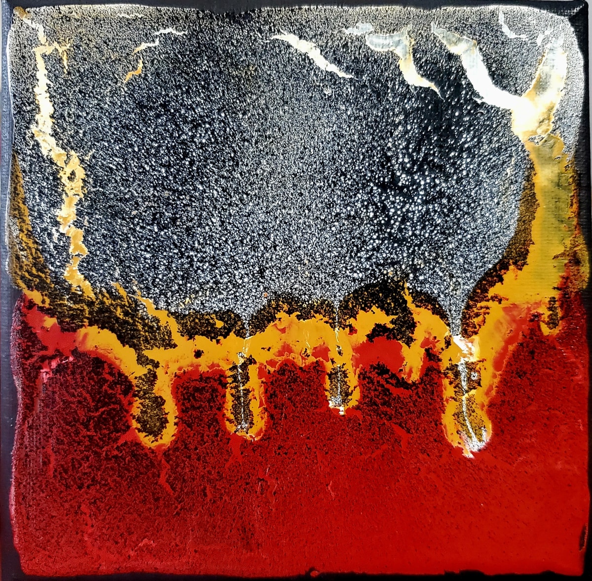 Heated by Lucy Giboyeaux   Image: Polymer Medium Abstract on canvas.