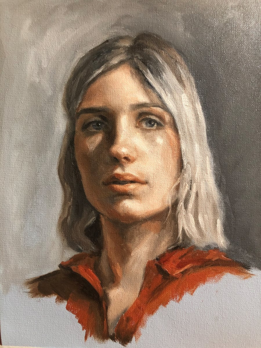 Study of Girl in 3 Colors by Ivana Ignjacevic 