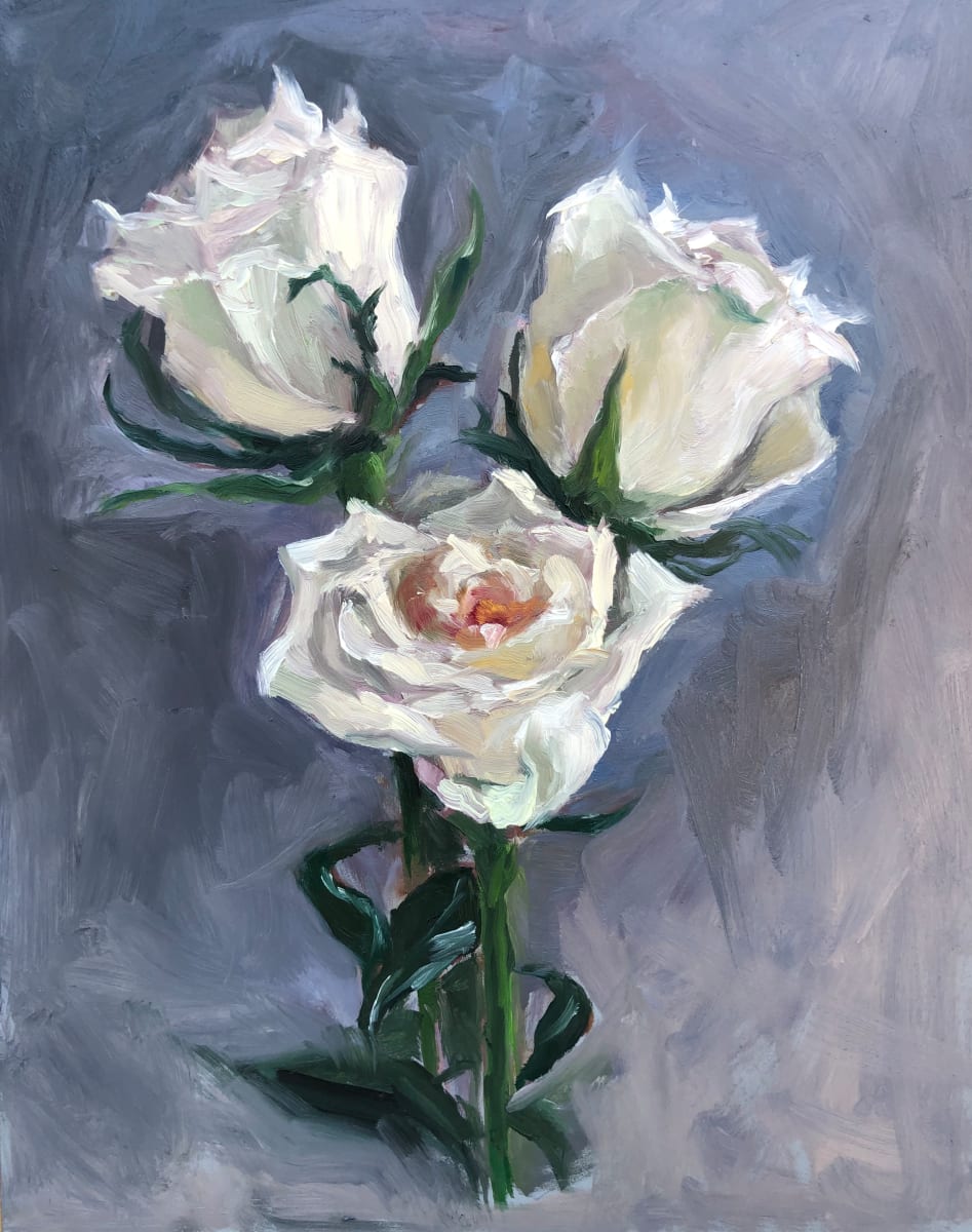 White Roses by Ivana Ignjacevic 