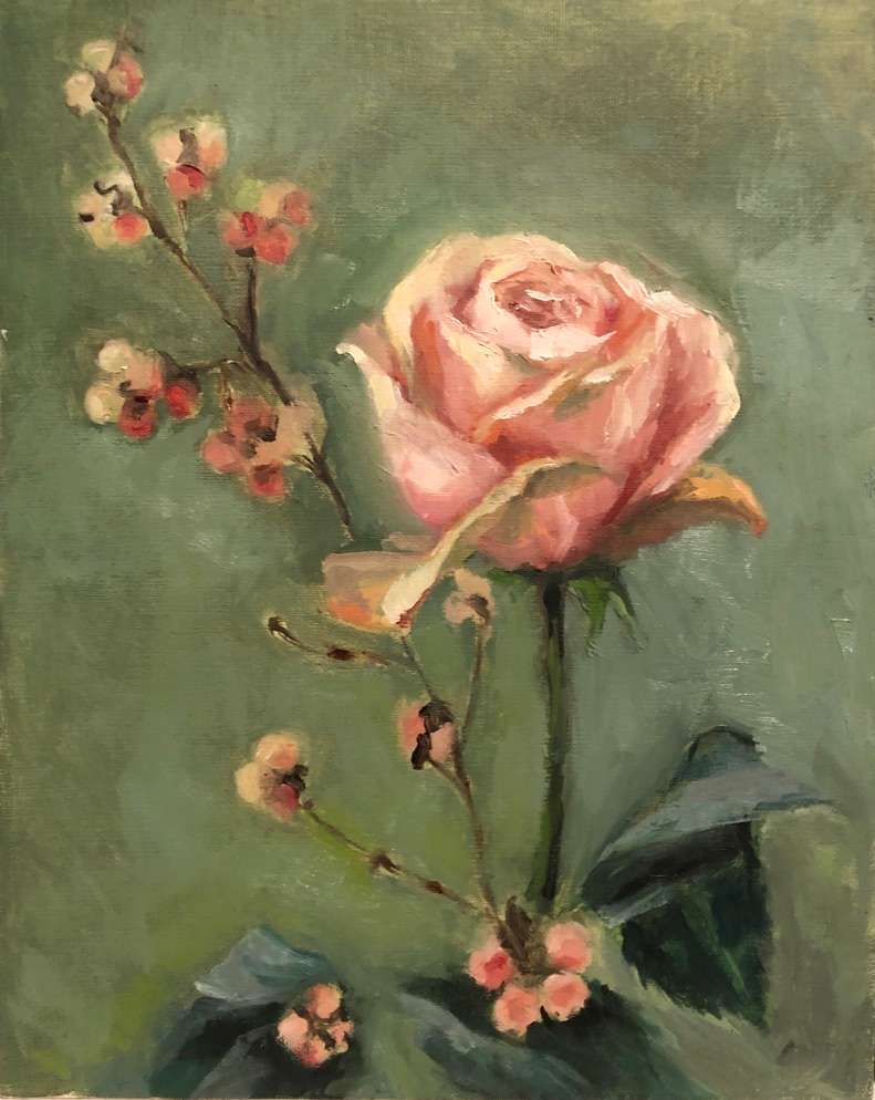 Rose with Pink Berries by Ivana Ignjacevic, Image 1.
