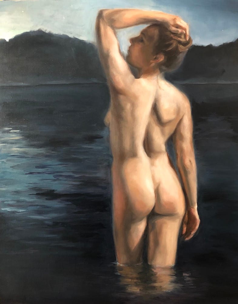 Moonlight Bather by Ivana Ignjacevic 