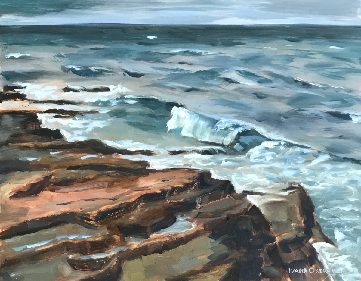 Overcast Seascape by Ivana Ignjacevic 