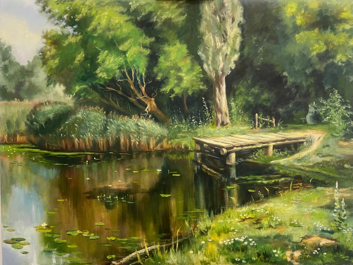 After Vasily Polenov's "Overgrown Pond" by Ivana Ignjacevic 