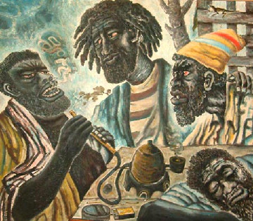 BUCCANEERS AT TAVERN by CARL ABRAHAMS 