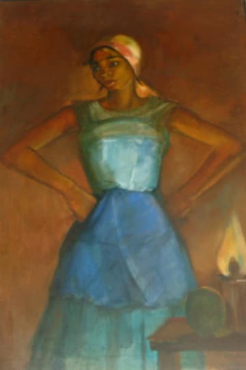 UNTITLED (GIRL AKIMBO) by JUDY MACMILLAN 