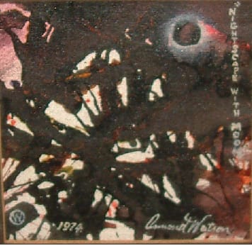 NIGHTSCAPE WITH MOON by OSMOND WATSON 