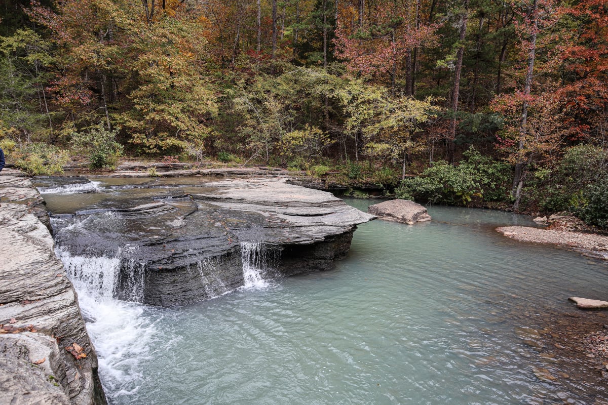 Haw Creek Falls in Autumn by Y. Hope Osborn 