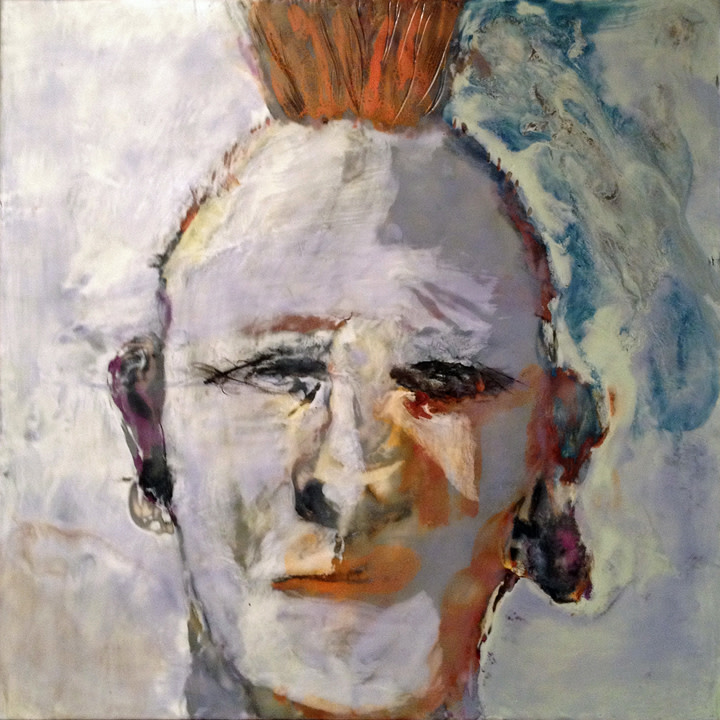 Orange Mohawk Man by Dianne Jean Erickson 