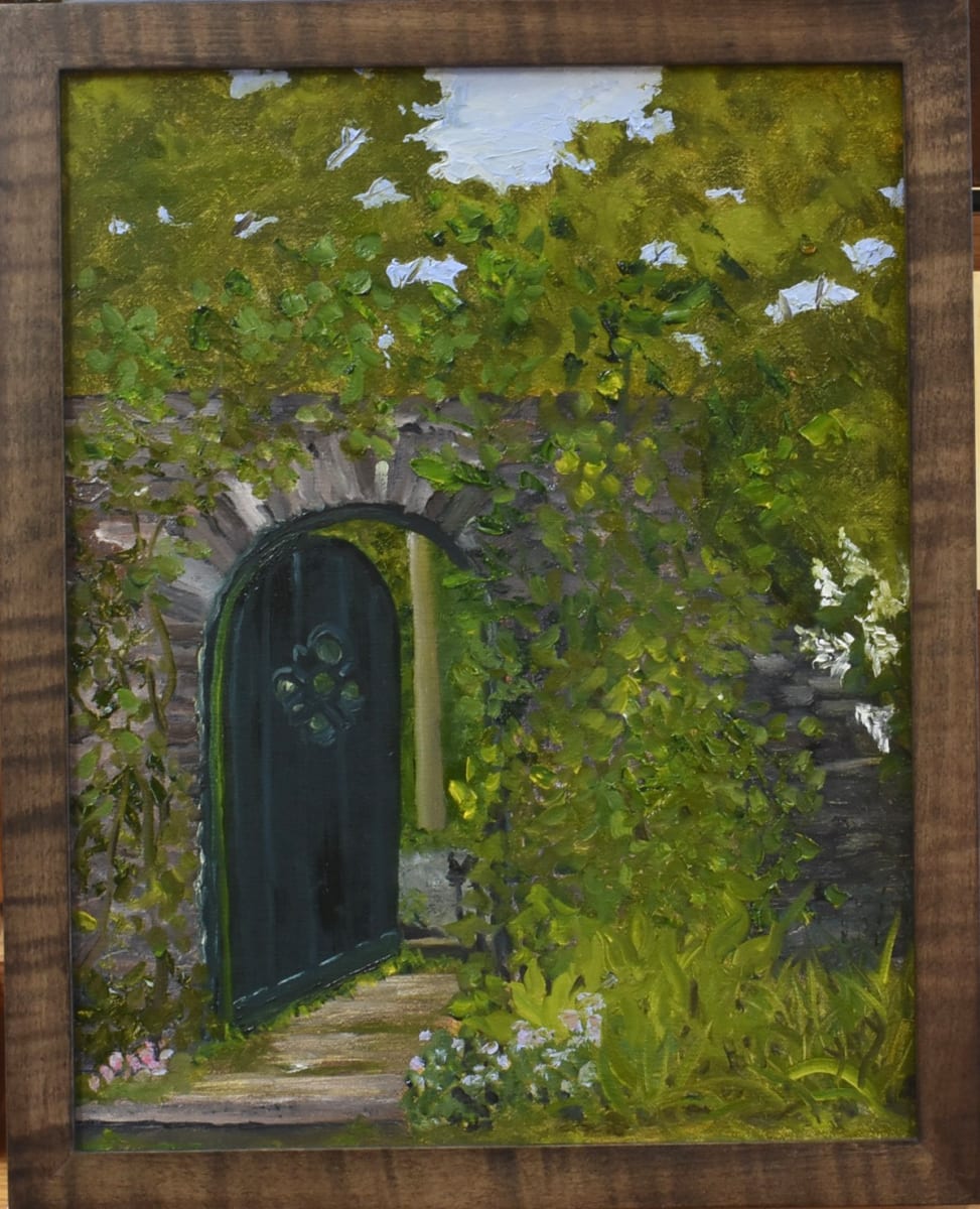 The Magic of Brookwood Garden by Marieanne Coursen  Image: Plein Air Painting at Brookwood Garden, Cooperstown NY