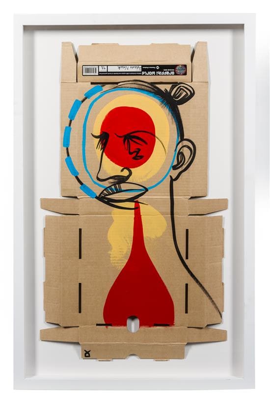 Untitled (Pizza Box) #93 by Adam Neate (British b.1977), Image 1.