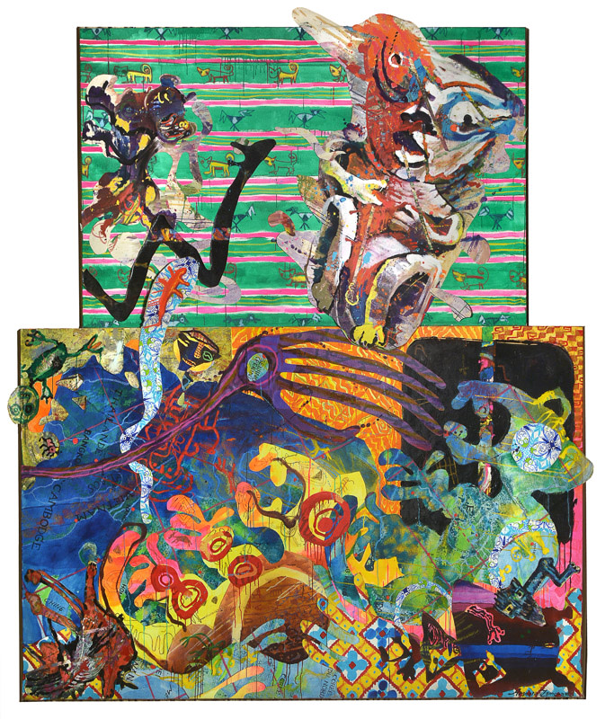 RELAMPAGO QUE RASGA LOS CIELOS DE ORIENTE Y OCCIDENTE by Argentina ZAMORA (Argentinian b. 1949) 