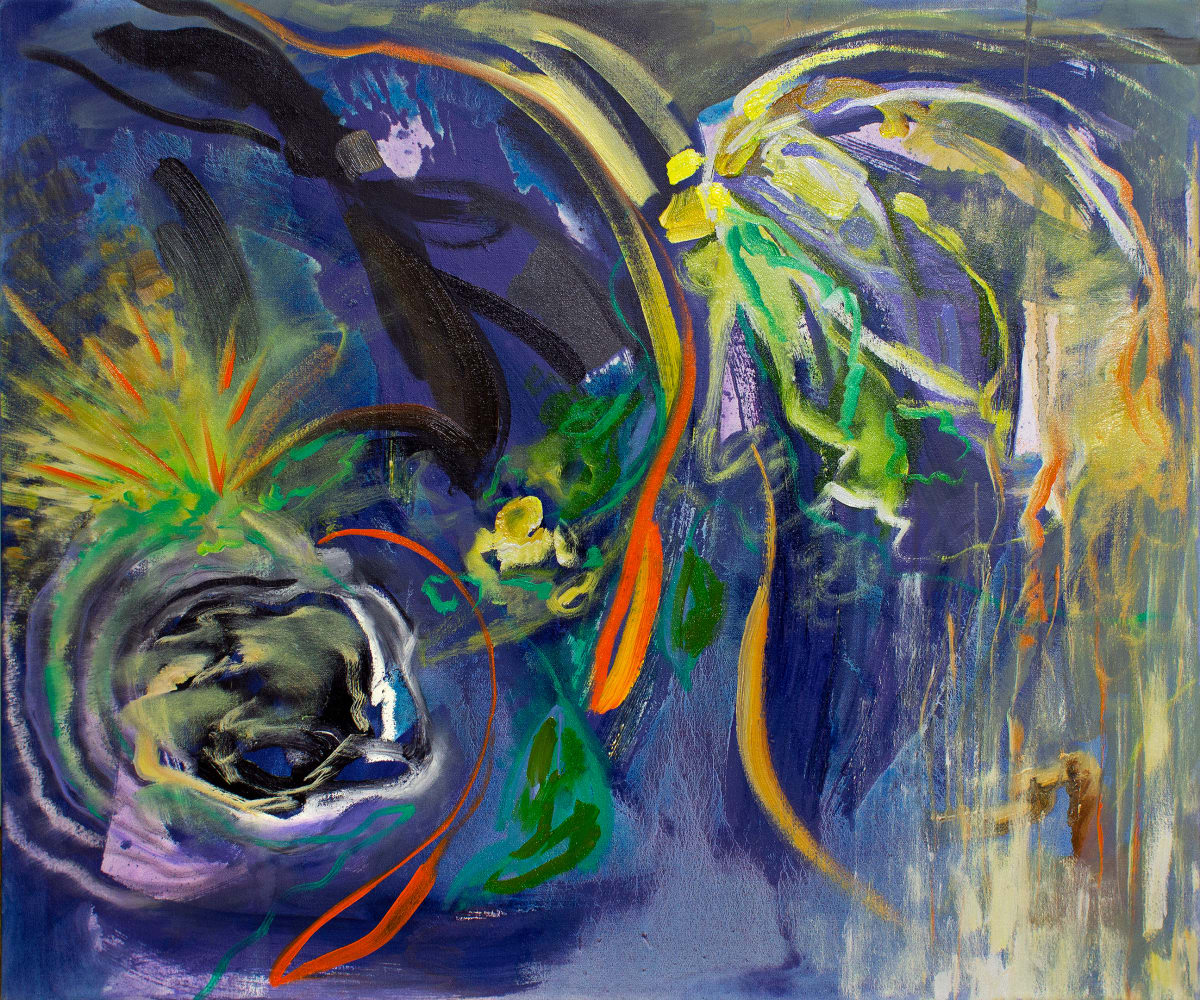 Abstract Study (garden at night) by Pamela Staker 