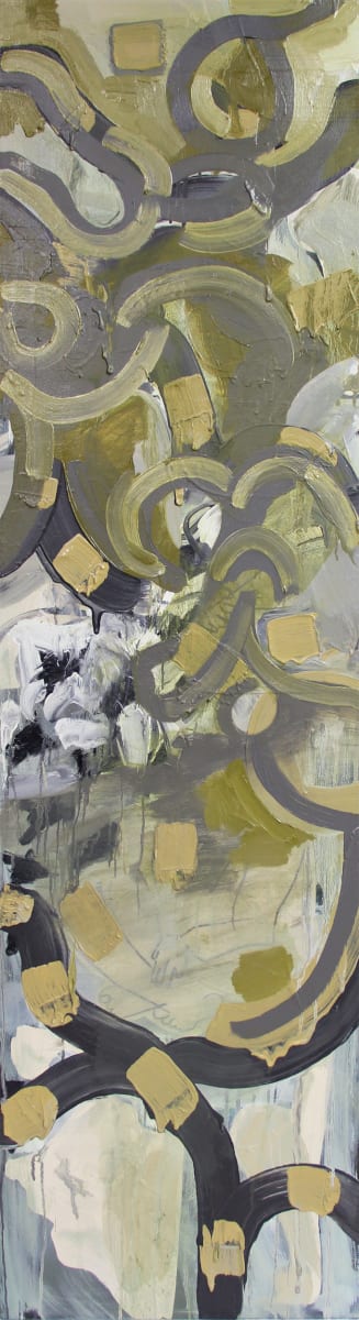 Seated Figures Surrounded by Pattern by Pamela Staker, Image 1.