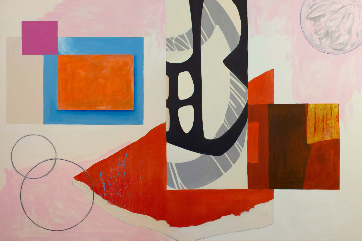 Abstract Interior (orange rectangle) by Pamela Staker 