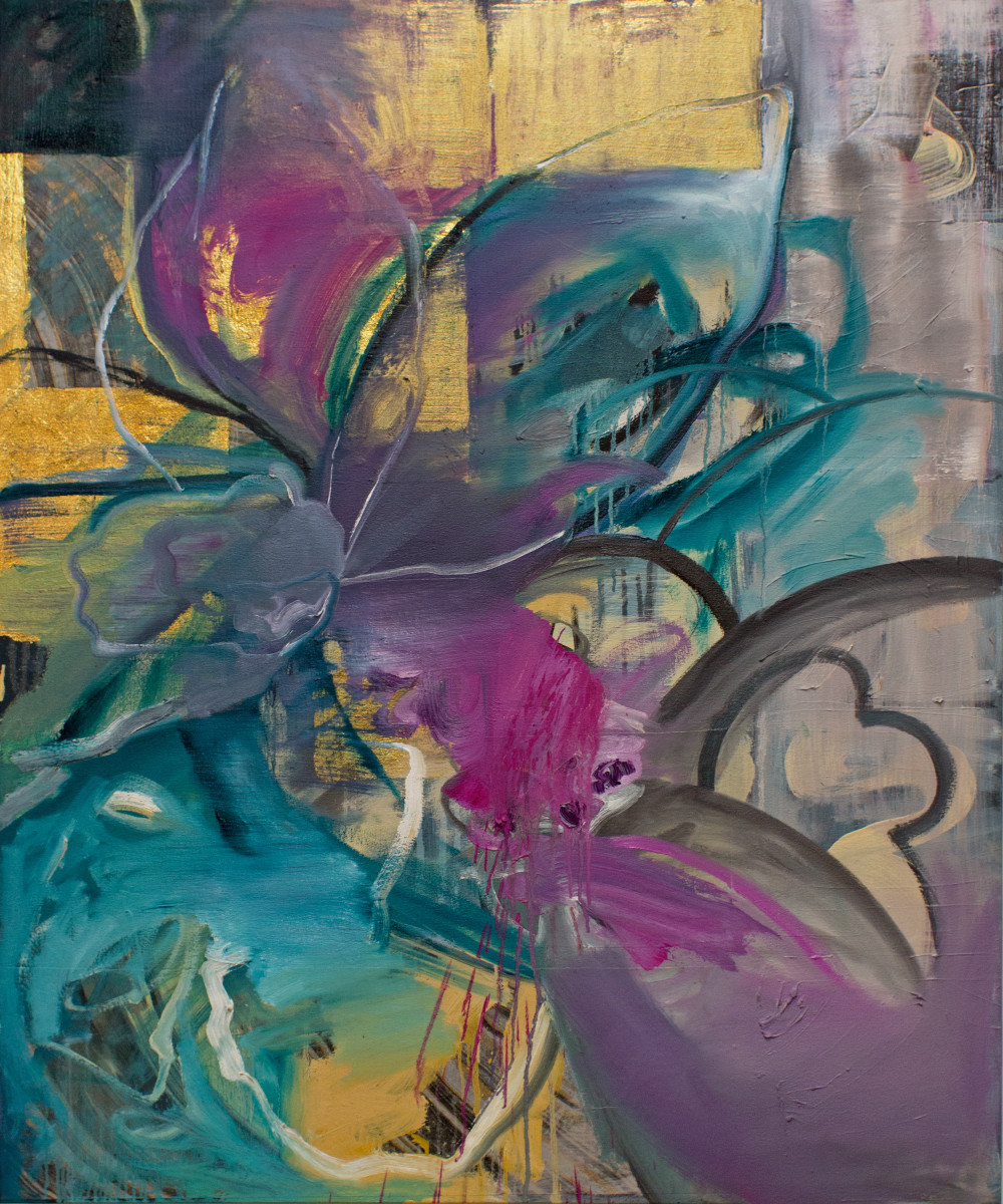 Abstract Study (flourish) by Pamela Staker 