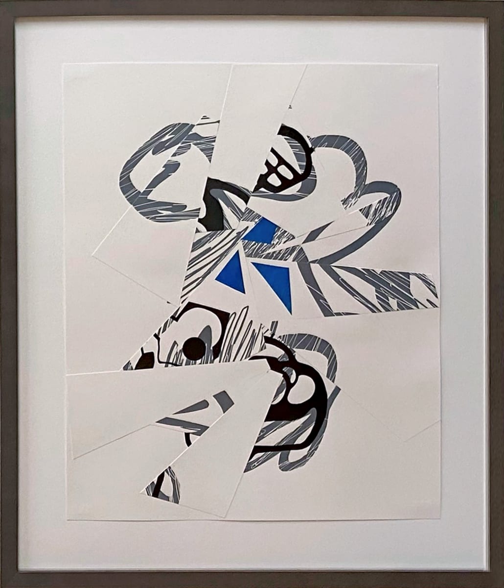 Repurposed Failure Series (blue triangles) by Pamela Staker, Image 1.