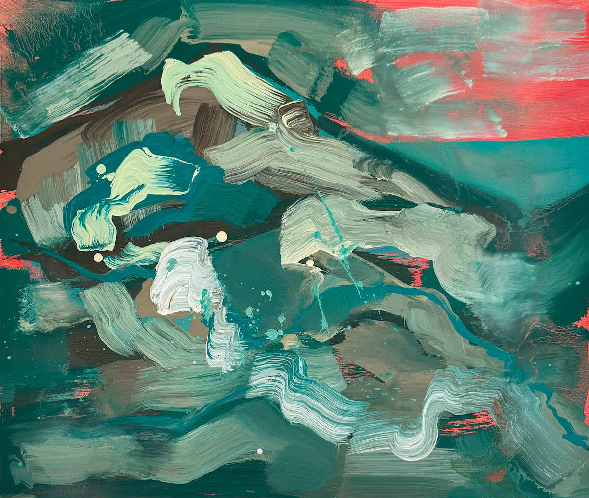 Abstract Landscape (ocean 8) by Pamela Staker 