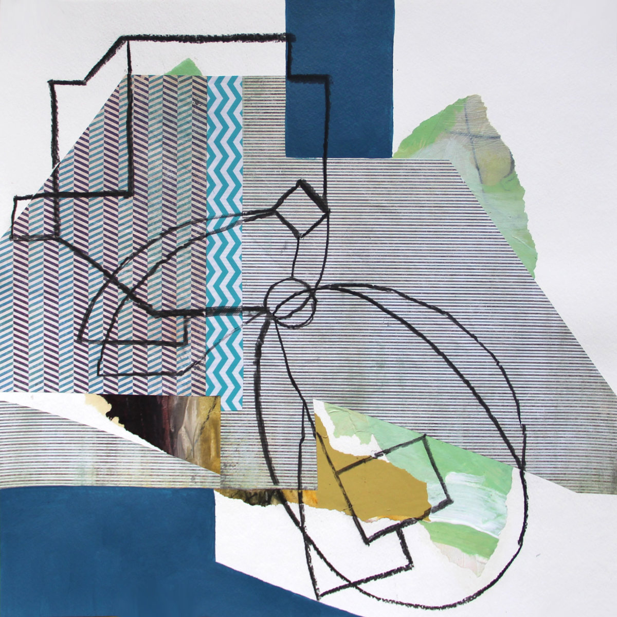 Abstract Study (pin stripes) by Pamela Staker 