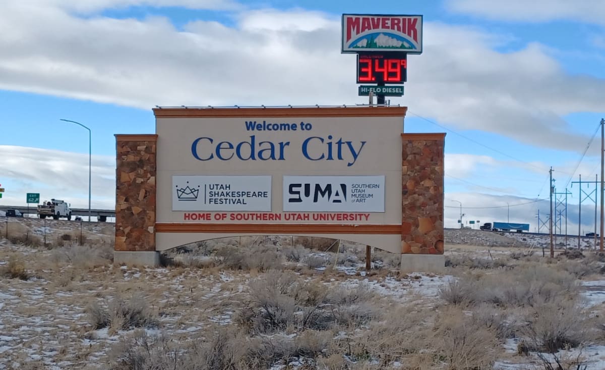 Entry Markers and Monuments - Cedar City, Image 1.