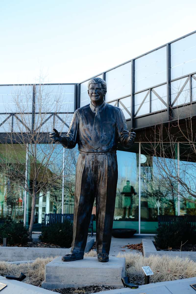 Fred C. Adams Founder Utah Shakespearean Festival by Stanley J. Watts  Image: Photograph by Ryann S. Ford. Licensed by Creative Commons (CC  BY-SA). 