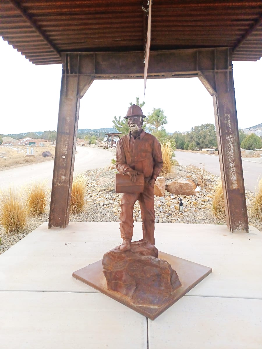 Iron Miner: Ore Worker by Jacob Dean  Image: Iron Springs RV Park, 3196 Iron Springs Road, Cedar City, UT. 

Photograph by Steven D. Decker. Licensed by Creative Commons (CC BY-SA).