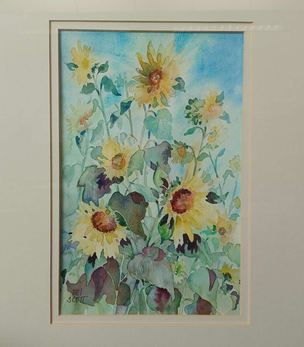 [Sunflowers] by Mel Scott  Image: Photo by Steven D. Decker.  Licensed by Creative Commons (CC BY-SA).