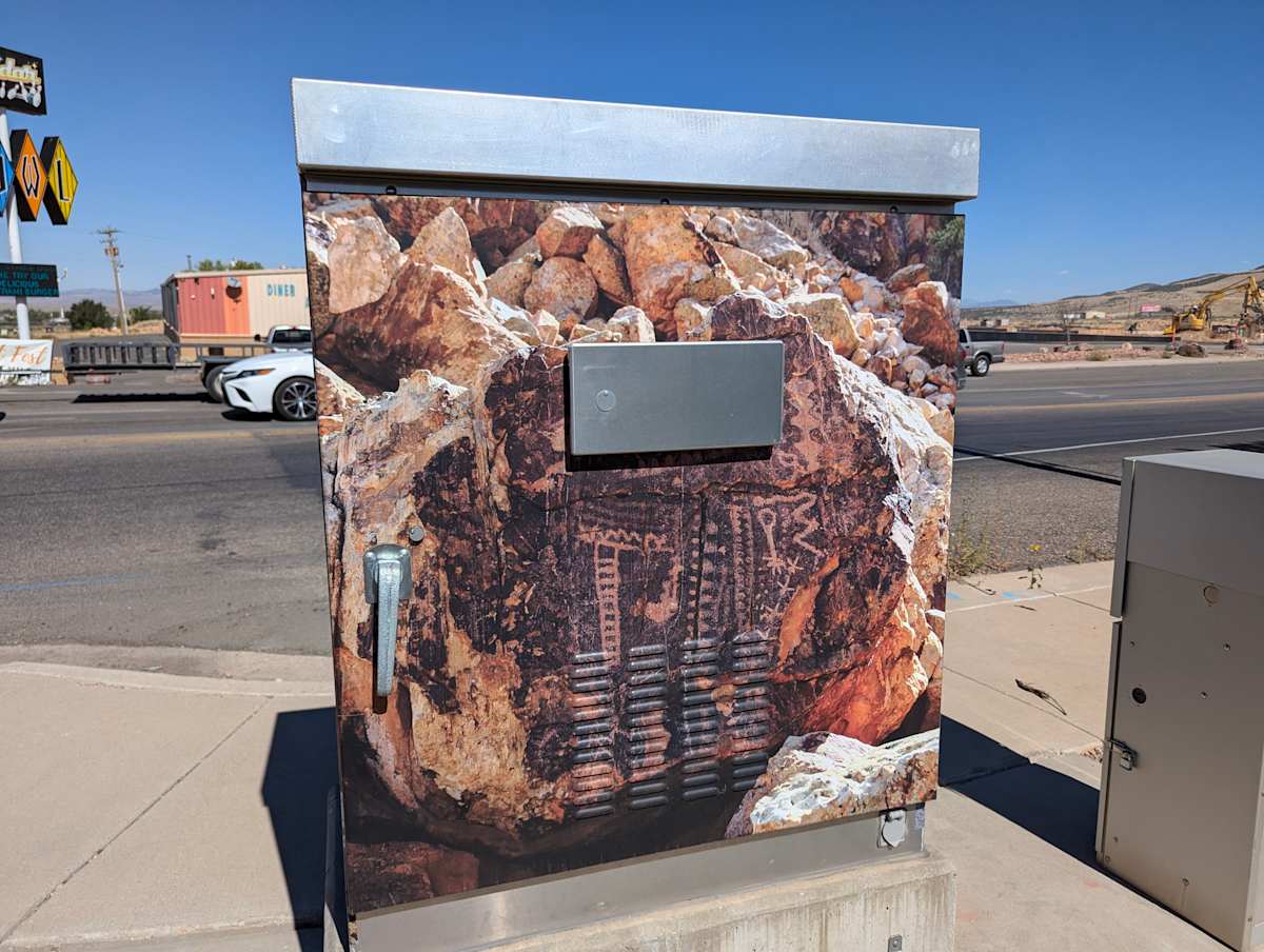 Utility Box Wrap (Petroglyphs) by Malcolm Howard, Image 2.
