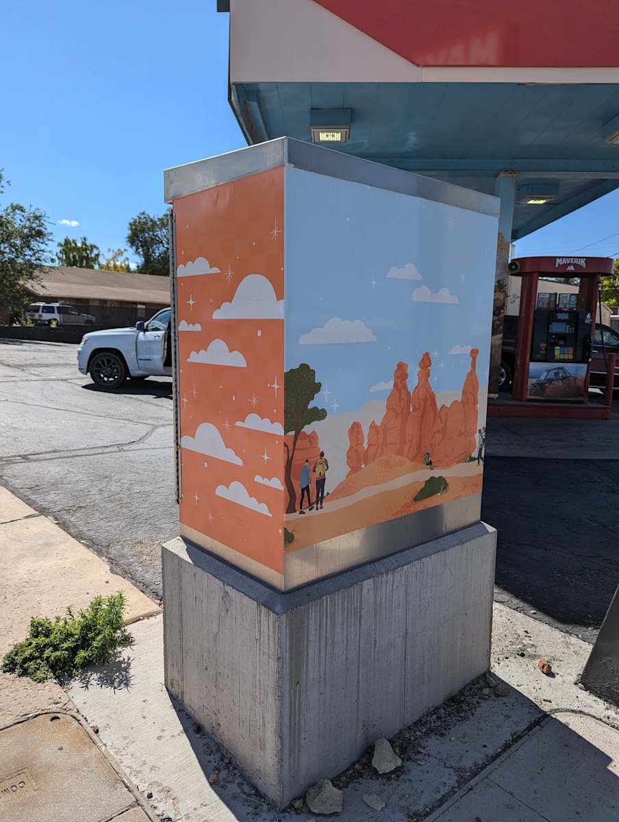 Utility Box Wrap (Hoodoos) by Rachel Koch, Image 3.