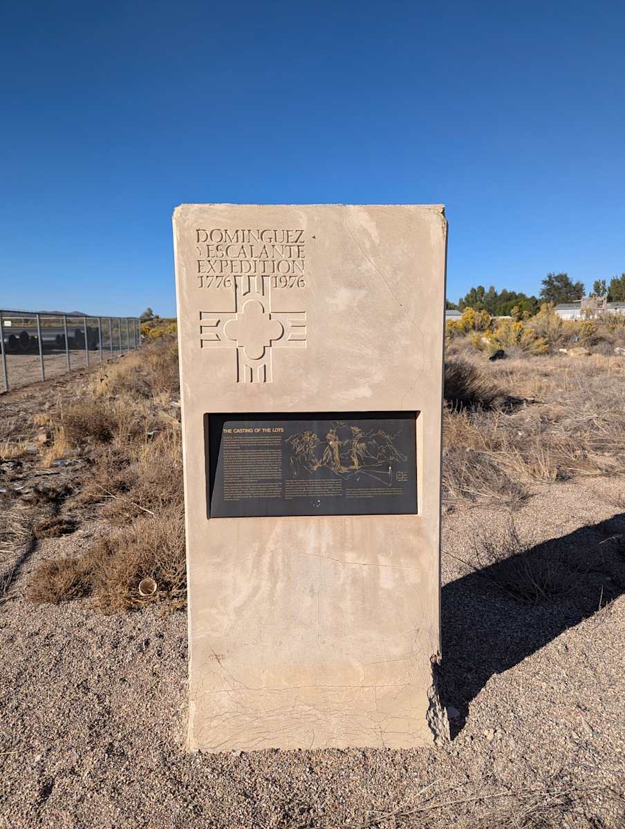 Dominguez y Escalante Expedition, a.k.a. Casting of the Lots  Image: Photograph by Jacob B. Arnell. Licensed by Creative Commons (CC BY-SA).