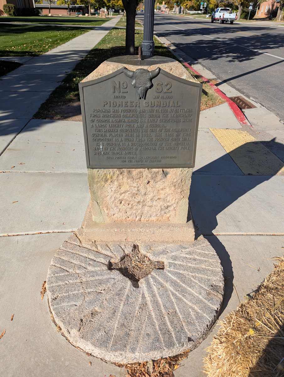 Sundial - Parowan  Image: Photograph by Jacob B. Arnell. Licensed by Creative Commons (CC BY-SA).