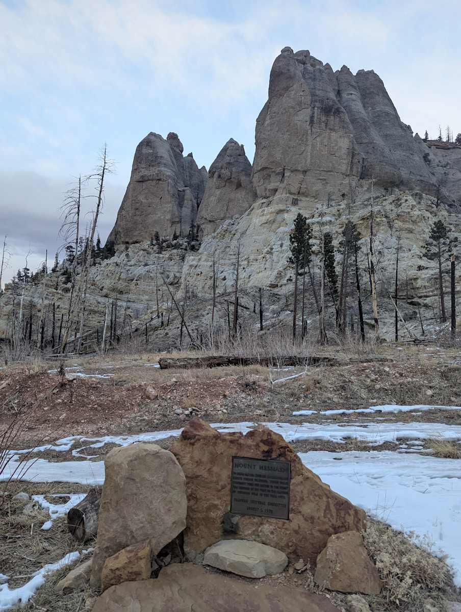 Mount Messiaen Monument  Image: Photograph by Jacob B. Arnell. Licensed by Creative Commons (CC BY-SA).
