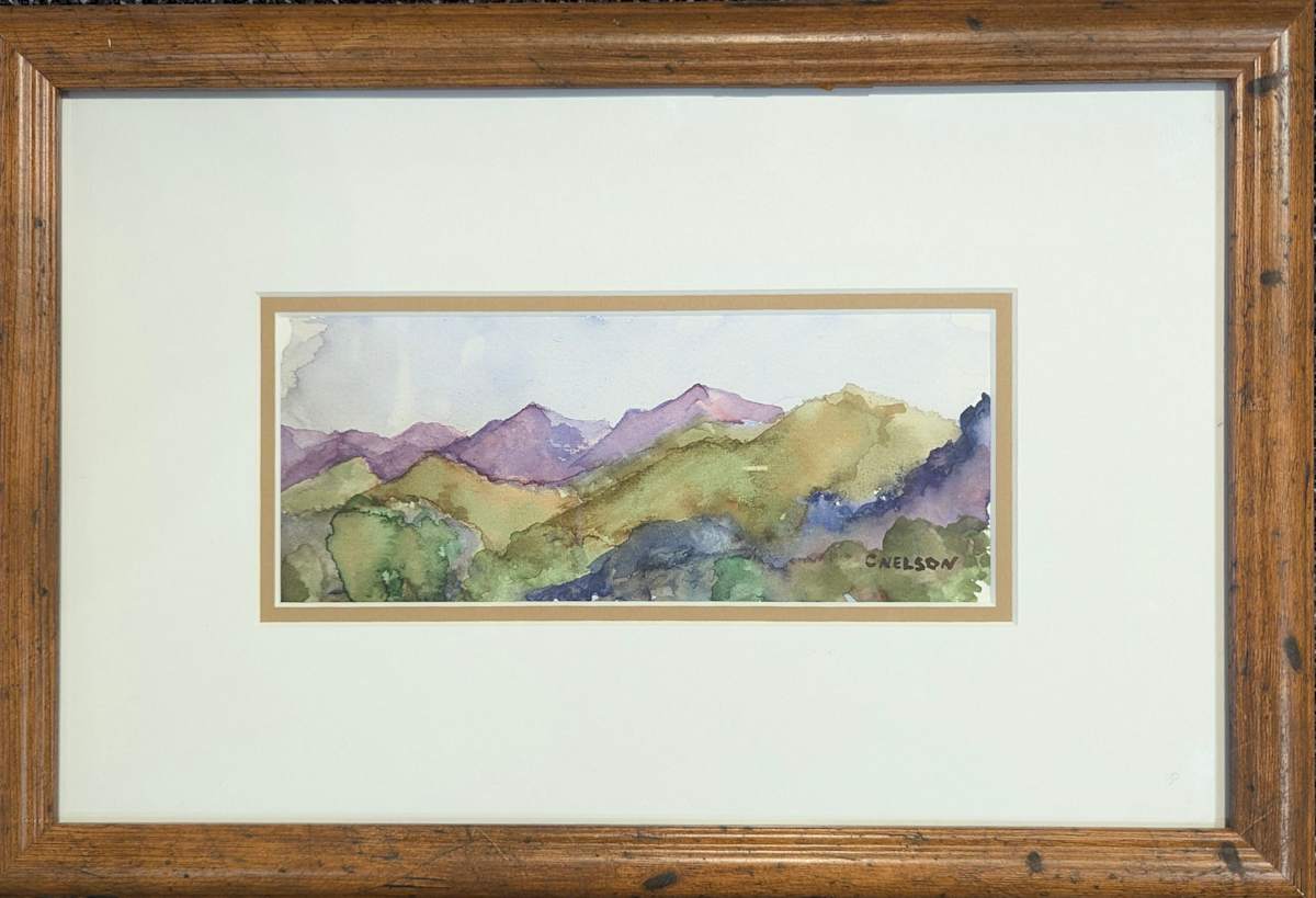 [Mountain Watercolor #1] by Carl Nelson  Image: Photograph by Jacob B. Arnell. Licensed by Creative Commons (CC BY-SA).