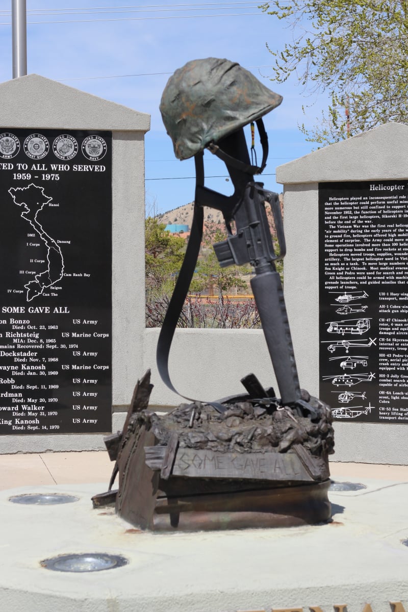 Cedar City War Memorial - Vietnam War by James Muir  Image: Approximately 200 N 200 East, Cedar City, UT.

Photograph by Steven D. Decker. Licensed as Creative Commons (CC BY-SA). 