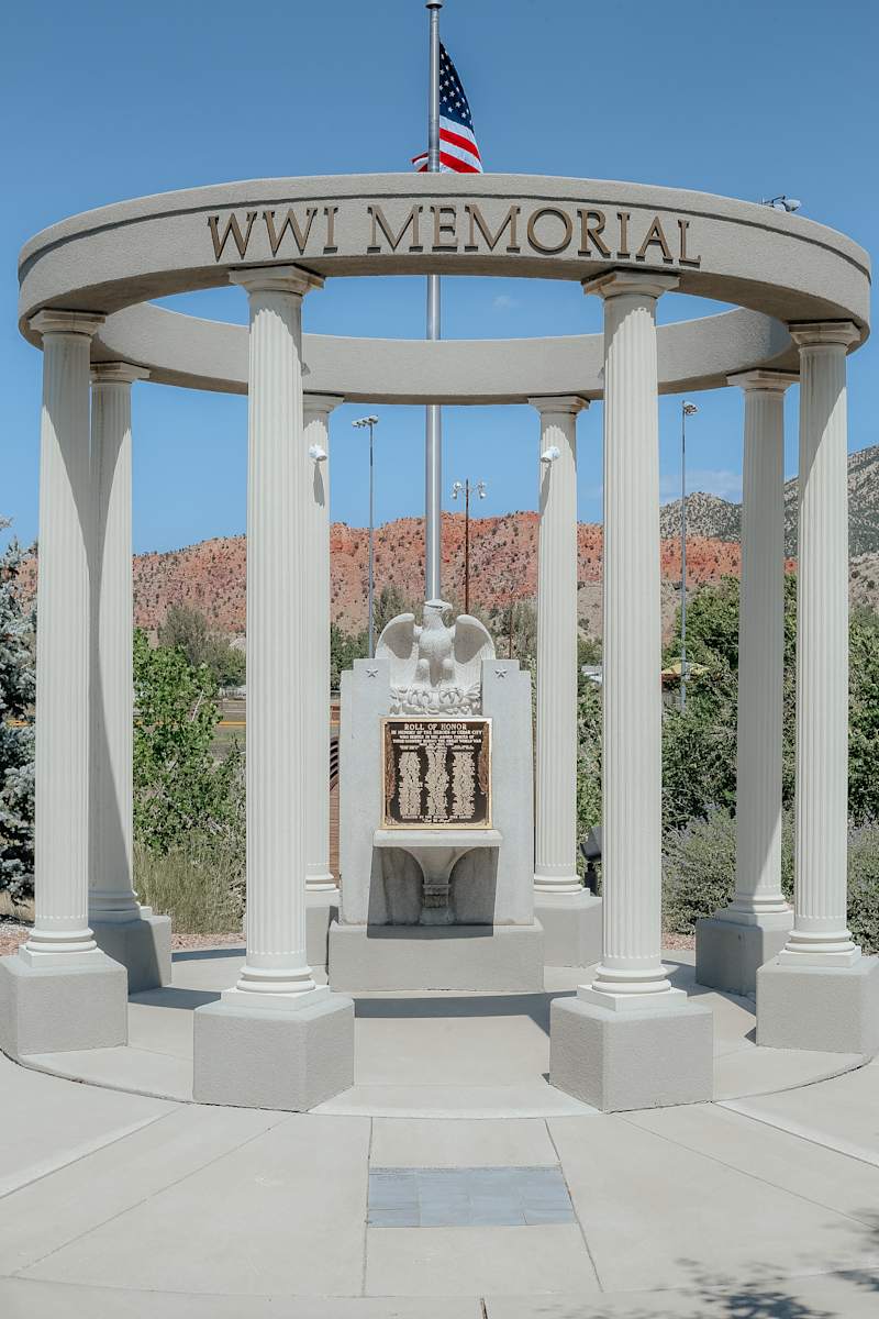 Cedar City War Memorial - World War I by Unknown  Image: Approximately 200 N 200 E, Cedar City, Utah.

Photograph by Ryann S. Ford. Licensed by Creative Commons (CC  BY-SA). 
