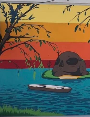 Skull Island Mural by Justin Whitelaw, Image 1.