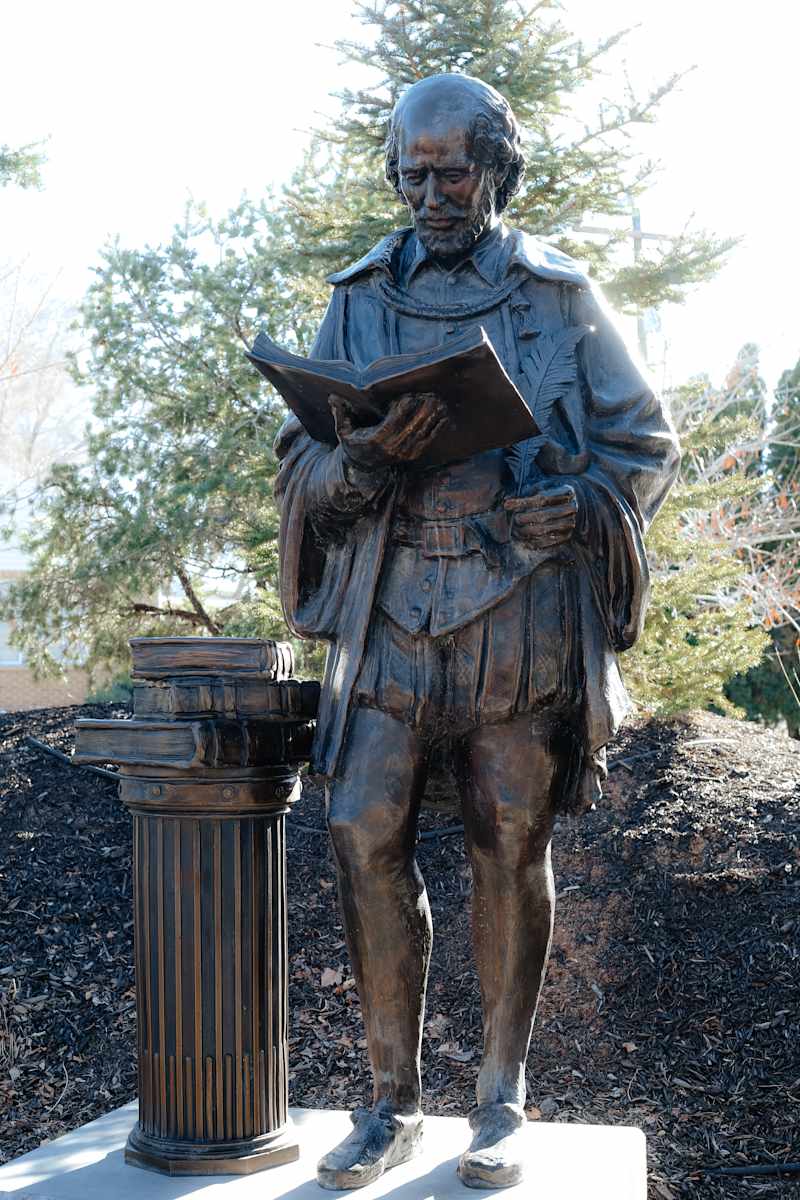 William Shakespeare by Stanley J. Watts  Image: 195 W. Center Street, Cedar City, UT.

Photograph by Ryann S. Ford. Licensed by Creative Commons (CC  BY-SA). 