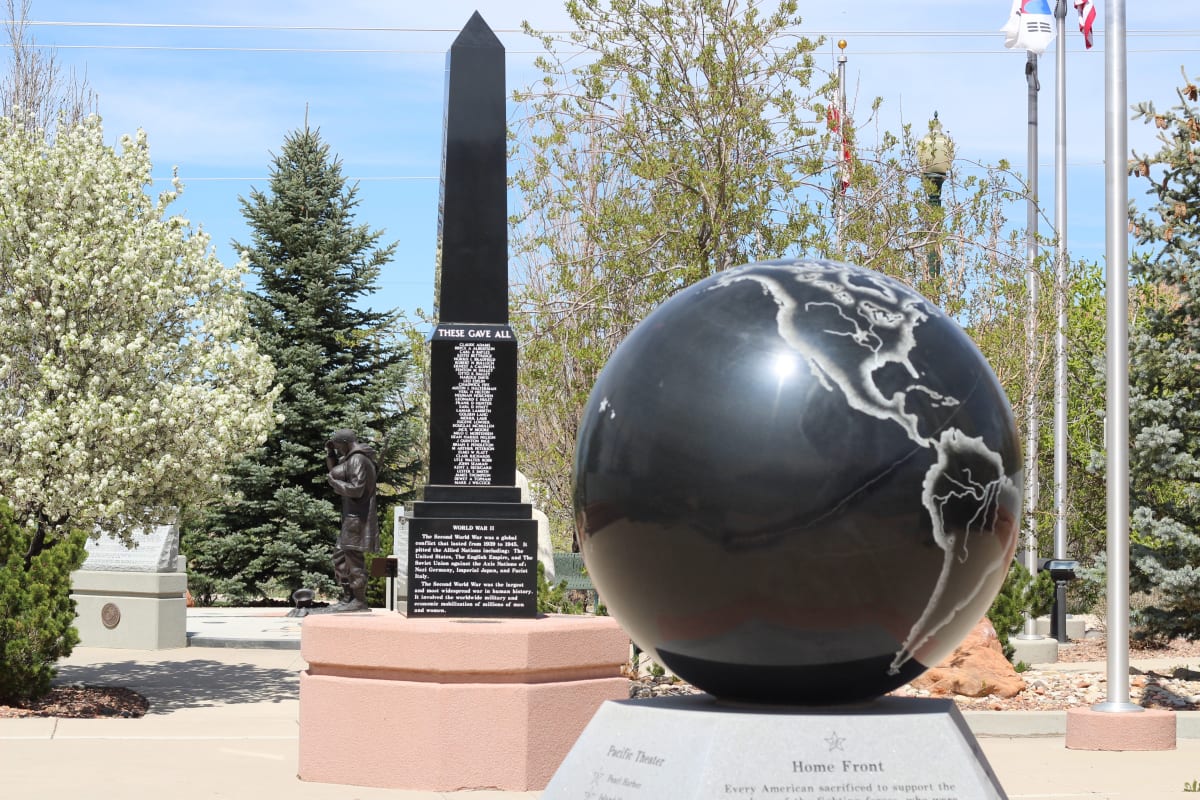 Cedar City War Memorial - World War II by Robert D. Mercer, Image 1.
