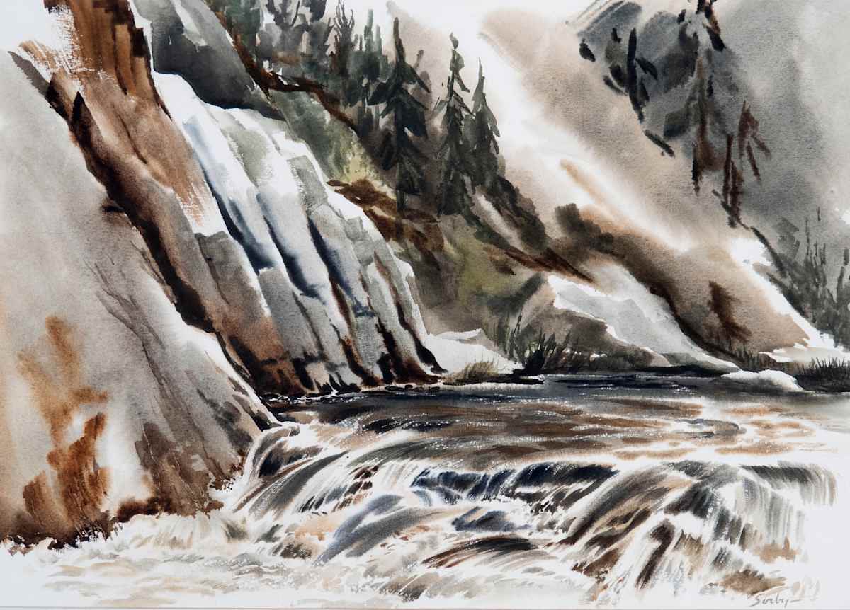 Mountain Stream Northfork Series No. 3 by Richard Sorby, Image 1.