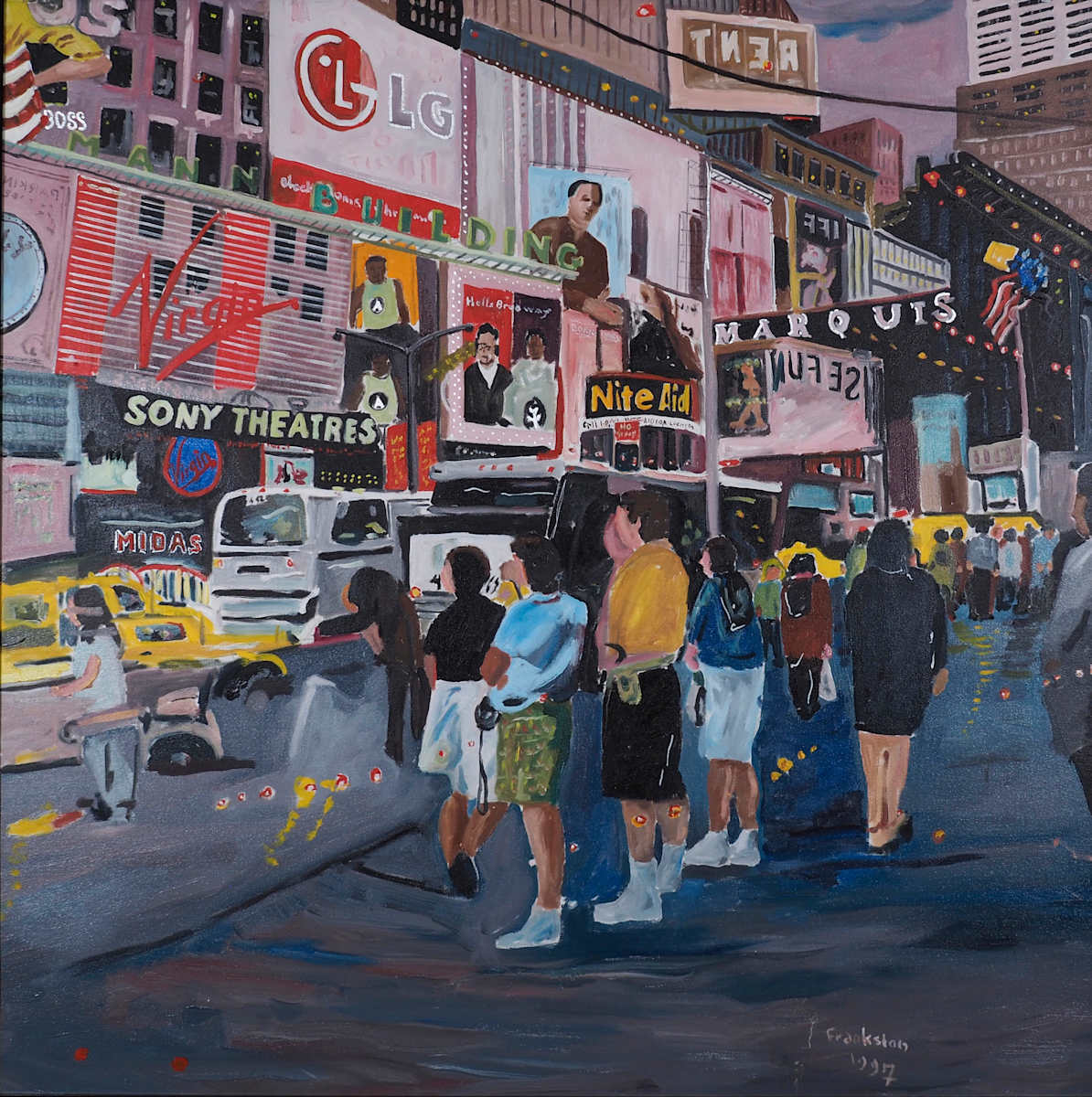 Time Square Night 1 by Leon Frankston, Image 1.
