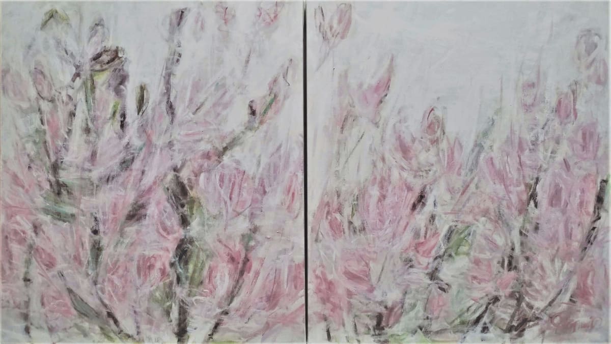 Blossom Diptych by Lisa Pegnato  Image: Blossom Diptych__ from my ongoing series 'The Garden of Paradise'.