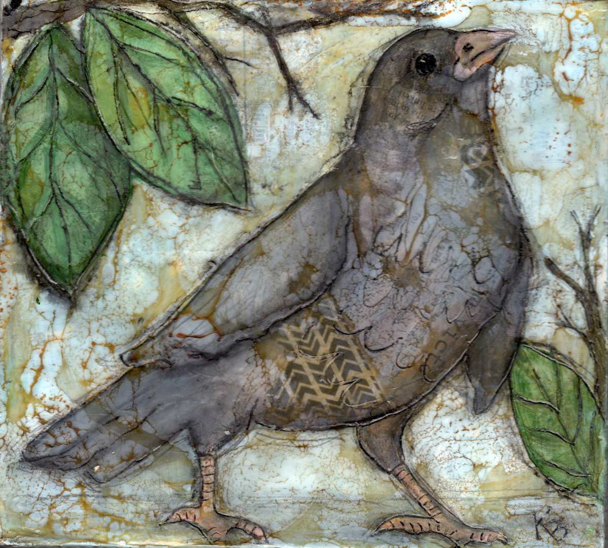 Crow Under Heat by Kayann Ausherman 