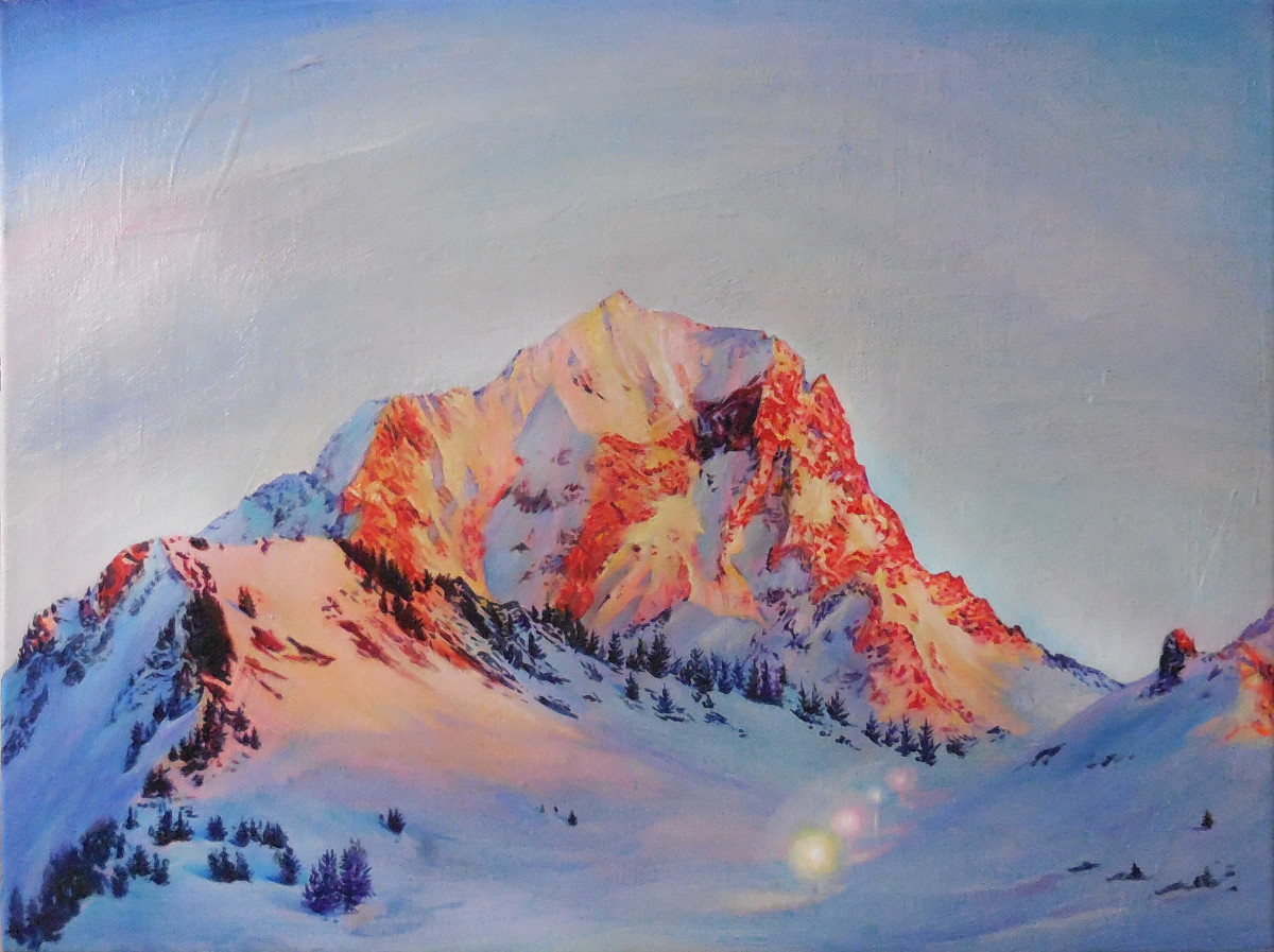 人気商品は Alpenglow by Anne Wölk | Artwork Archive 絵画