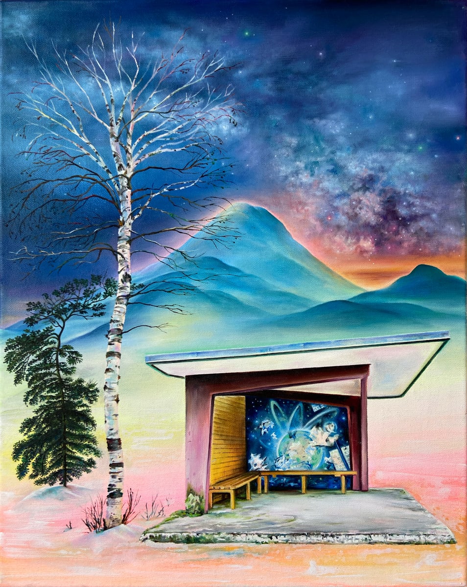 Departures & Arrivals by Anne Wölk  Image: Departures & Arrivals,
Anne Wölk, Deutschland, 2024
Öl auf Leinwand, 50x40cm

1.780 €
