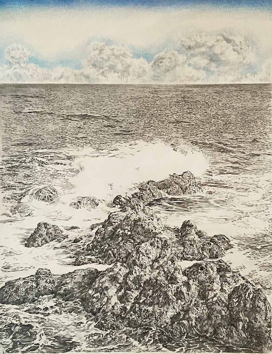 Waves breaking on the shore by Anne Wölk, Image 1.
