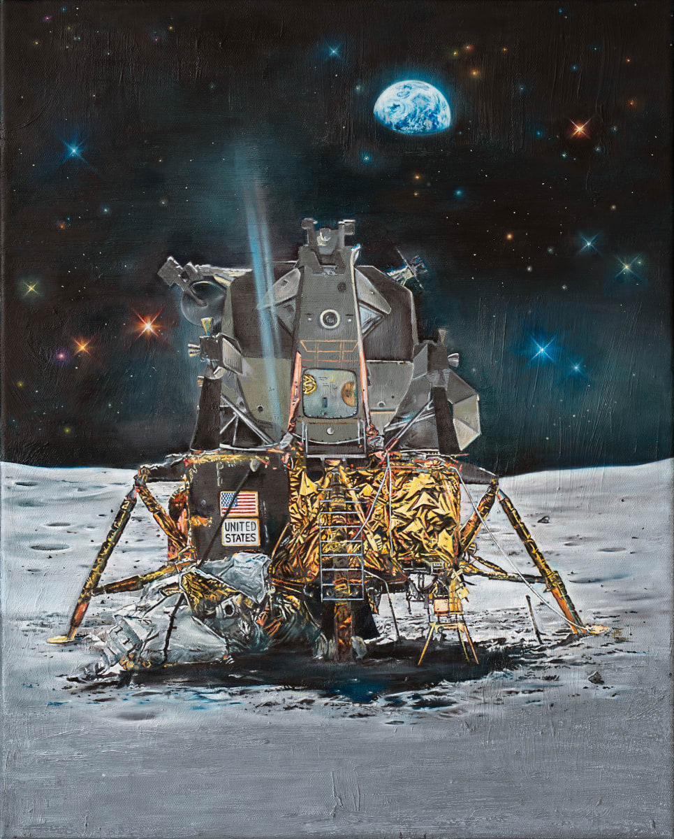 Apollo 16 by Anne Wölk  Image: Apollo 16, 2022, Oil on canvas, 50 x 40 cm