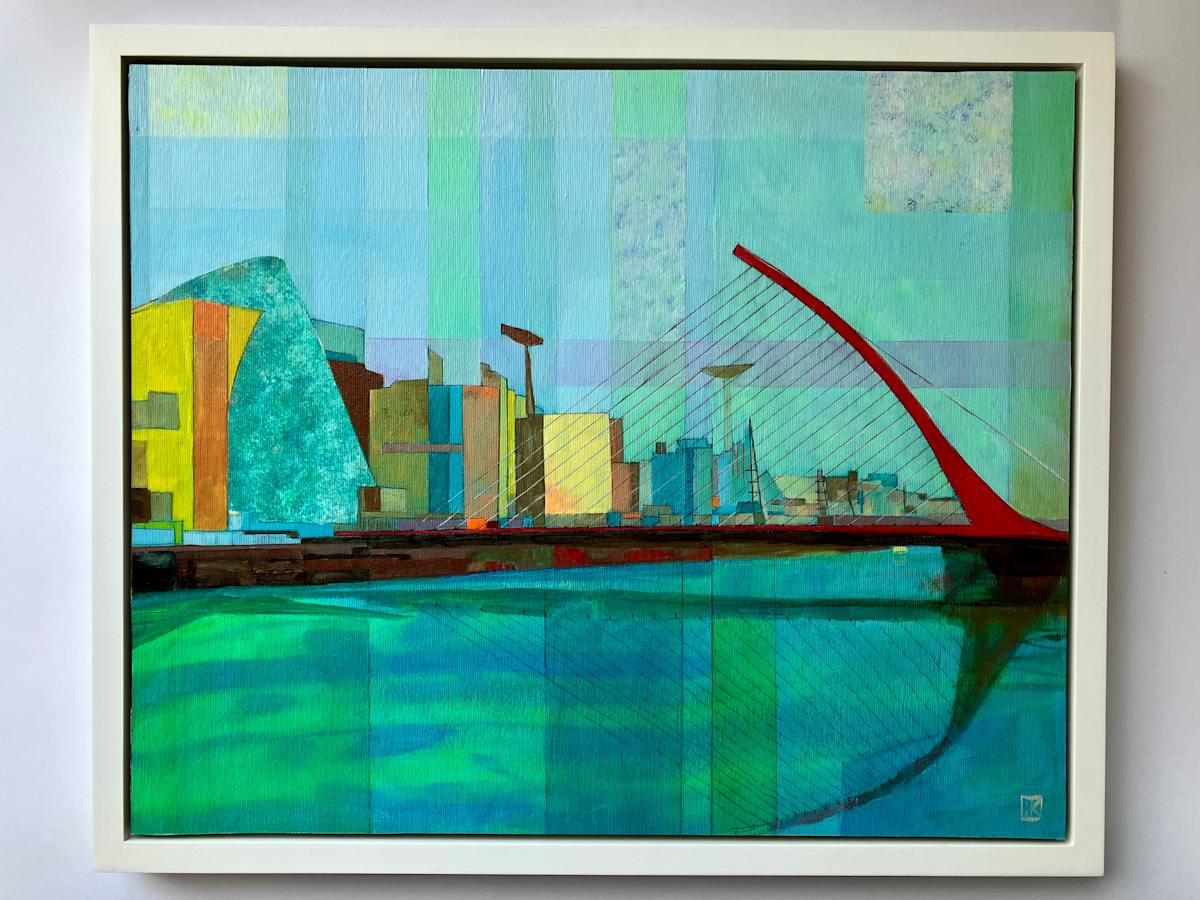 River Liffey (2) in the near future by Antoon Knaap  Image: Second part of a diptych