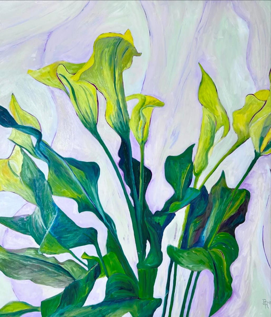 “Yellow Calla Lilies” by Barbara Ryan 