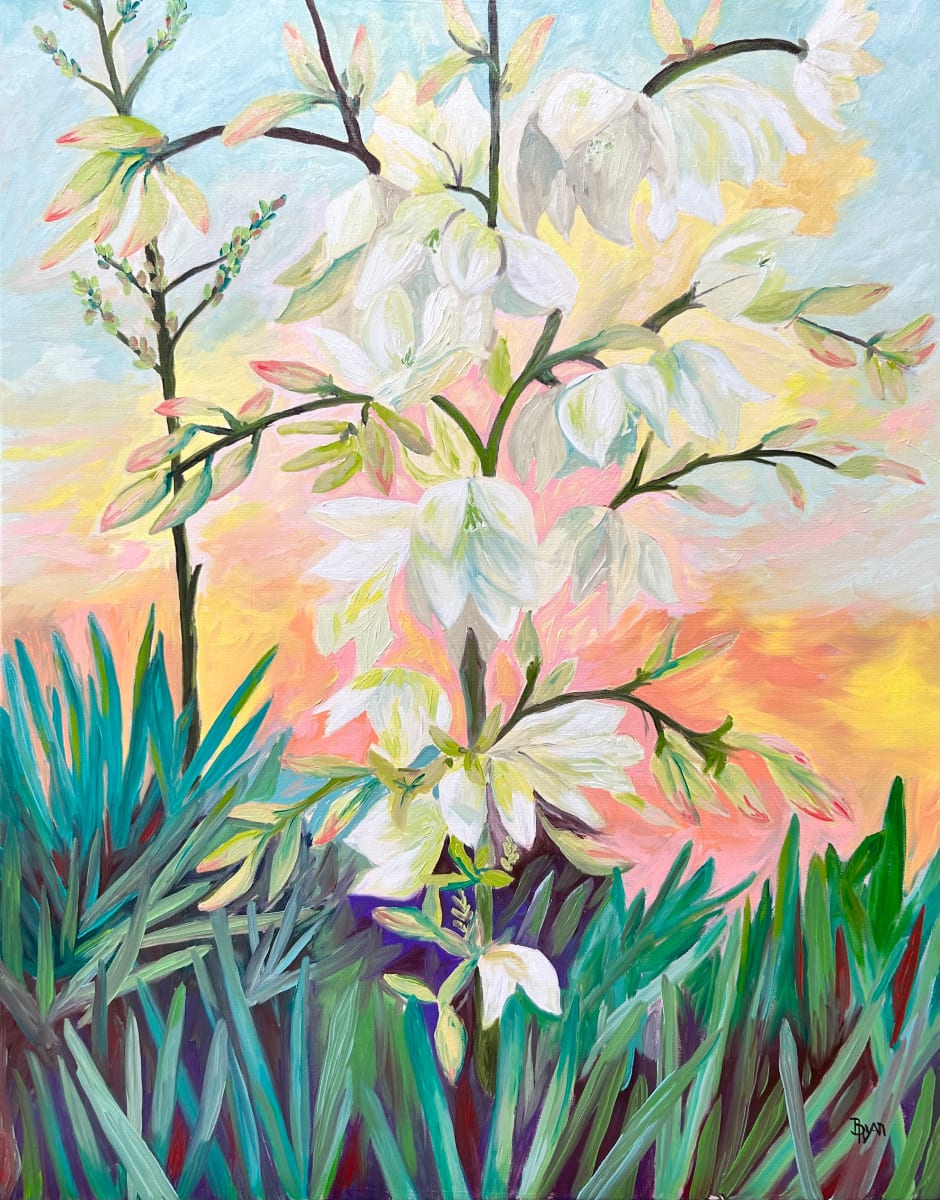 “Yucca Flowers” by Barbara Ryan, Image 1.