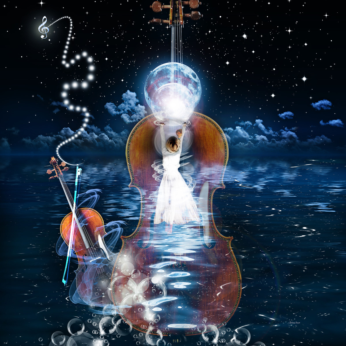 Cello - Moonlight Sonata by Doriana Sinnett 